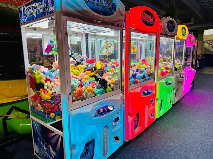 Claw machine in the Kids Wonderland McAllen arcade