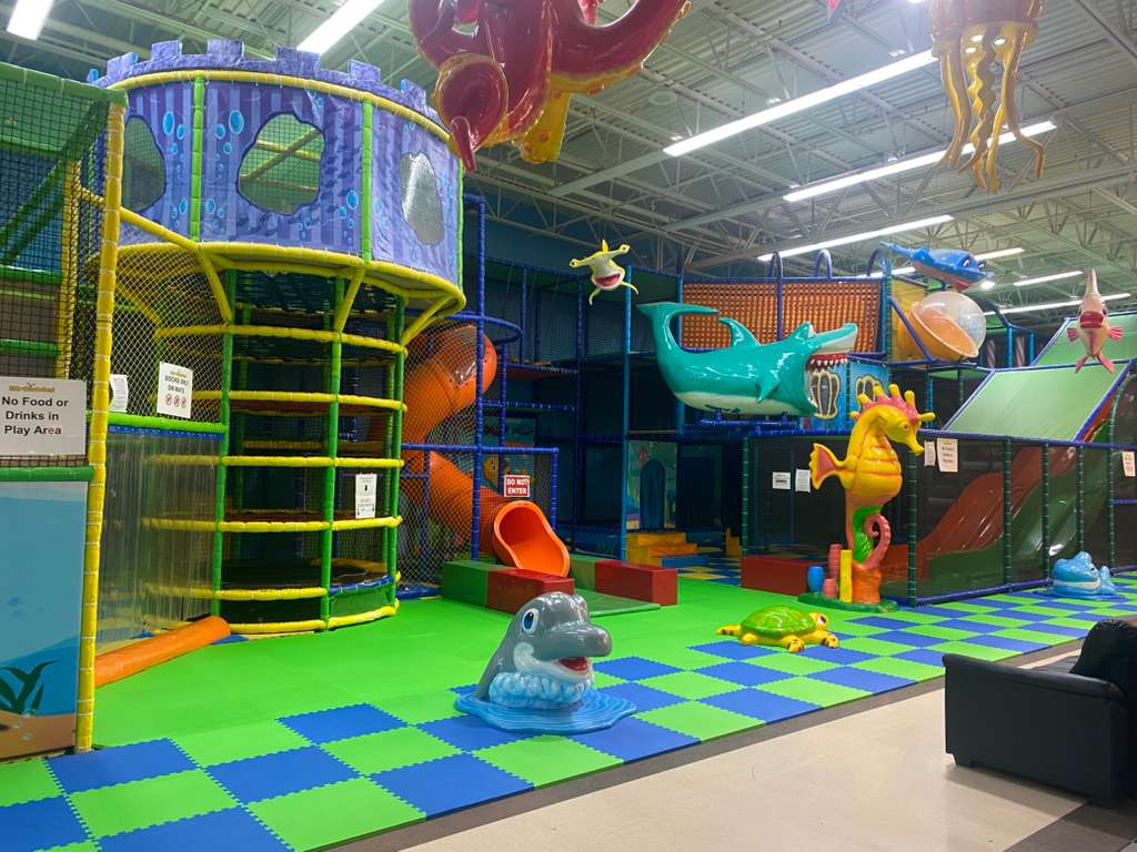 Indoor playground structure at Kids Wonderland McAllen