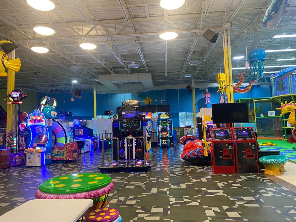 Arcade play area at Kids Wonderland McAllen